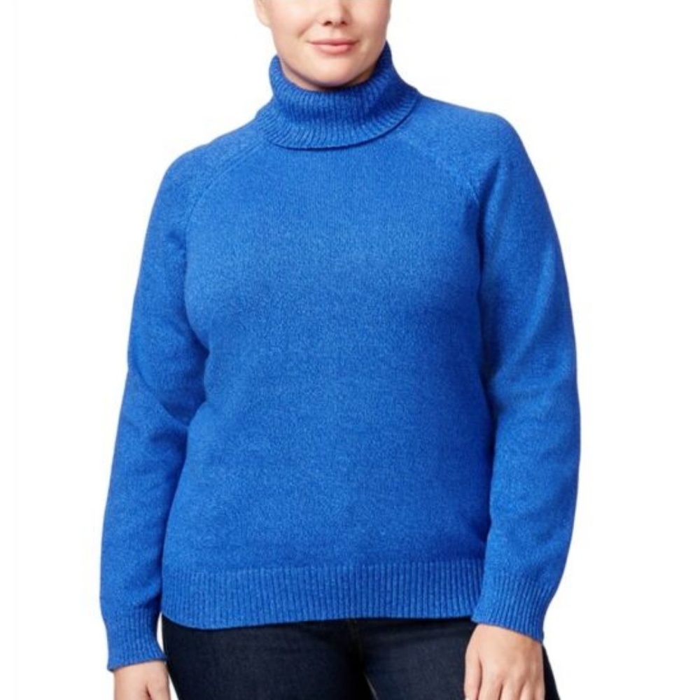 NWT Karen Scott Marled Turtleneck Sweater